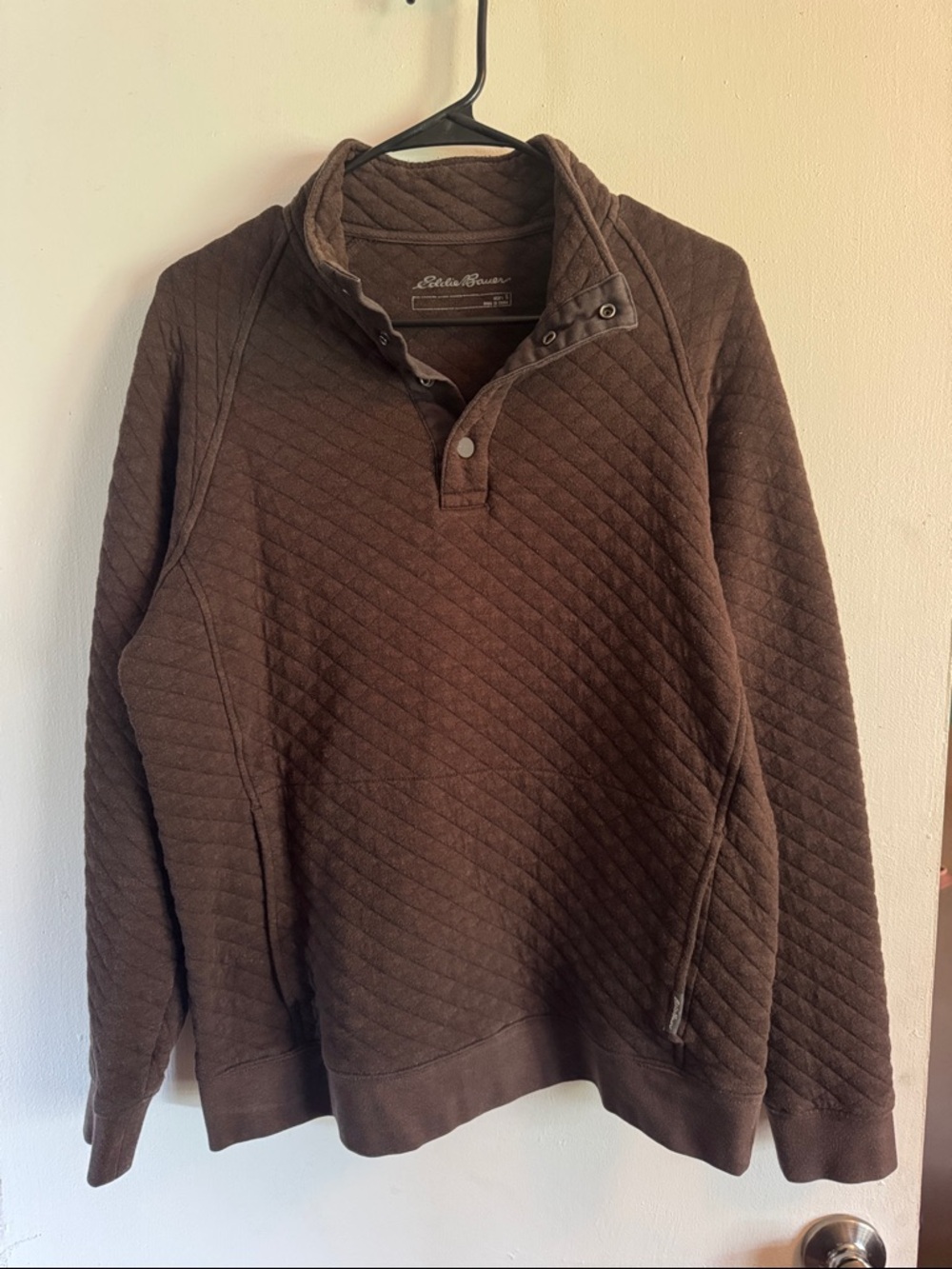 Eddie Bauer Men's Quilted 1/4 button